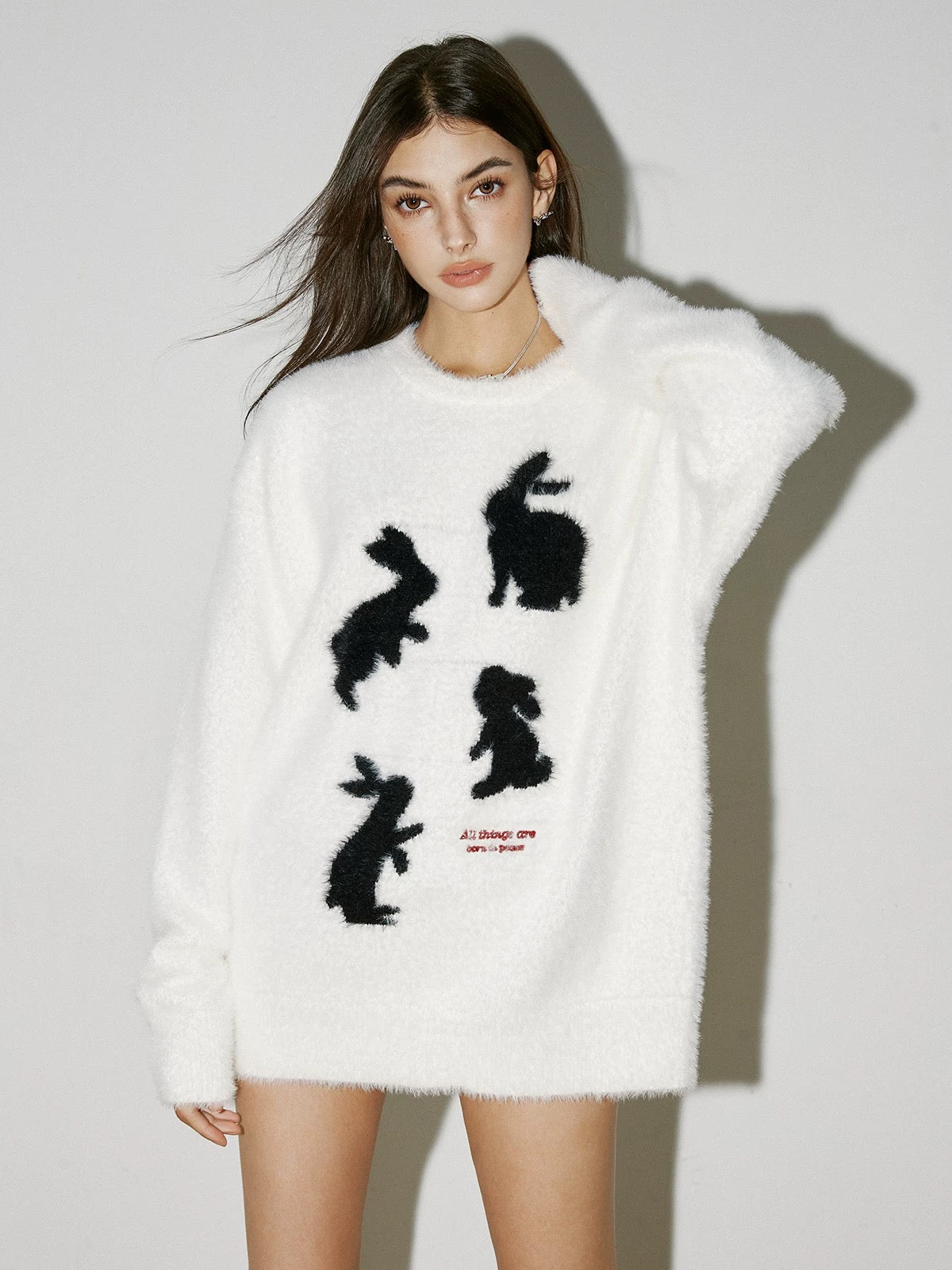 Fuzzy bunny jumper by Codice Lab