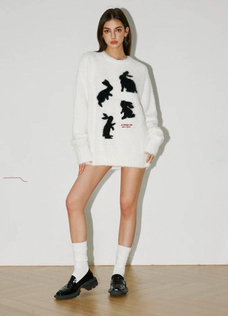 Fuzzy bunny jumper by Codice Lab