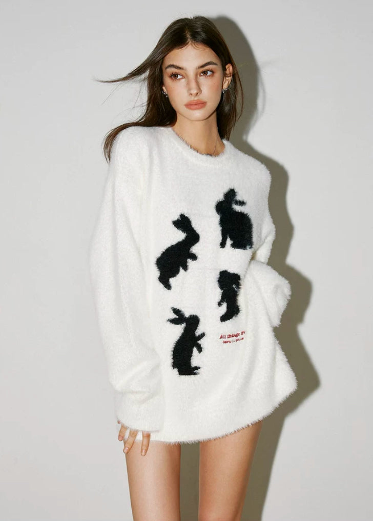 Fuzzy bunny jumper by Codice Lab